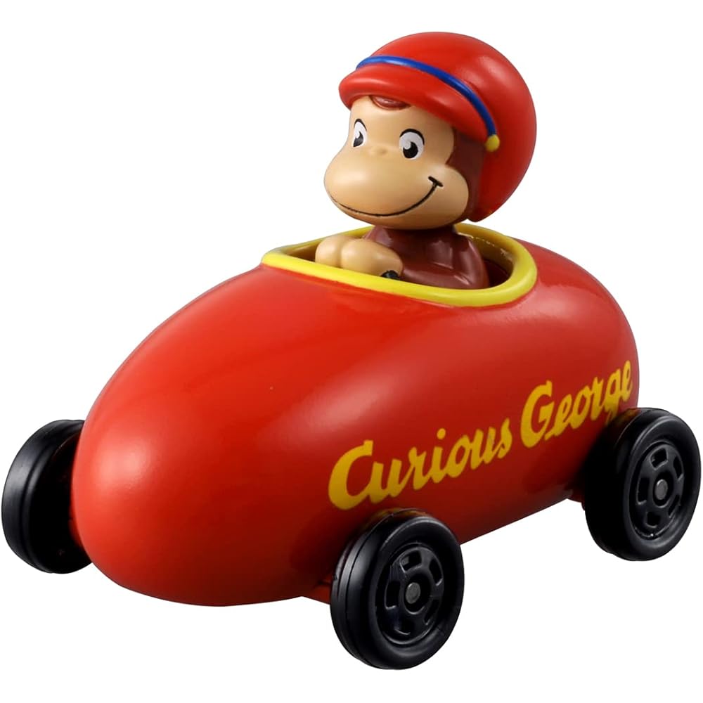 Takara Tomy Tomica Dream Tomica No.157 Curious George Mini Car Toy for Ages 3 and Up