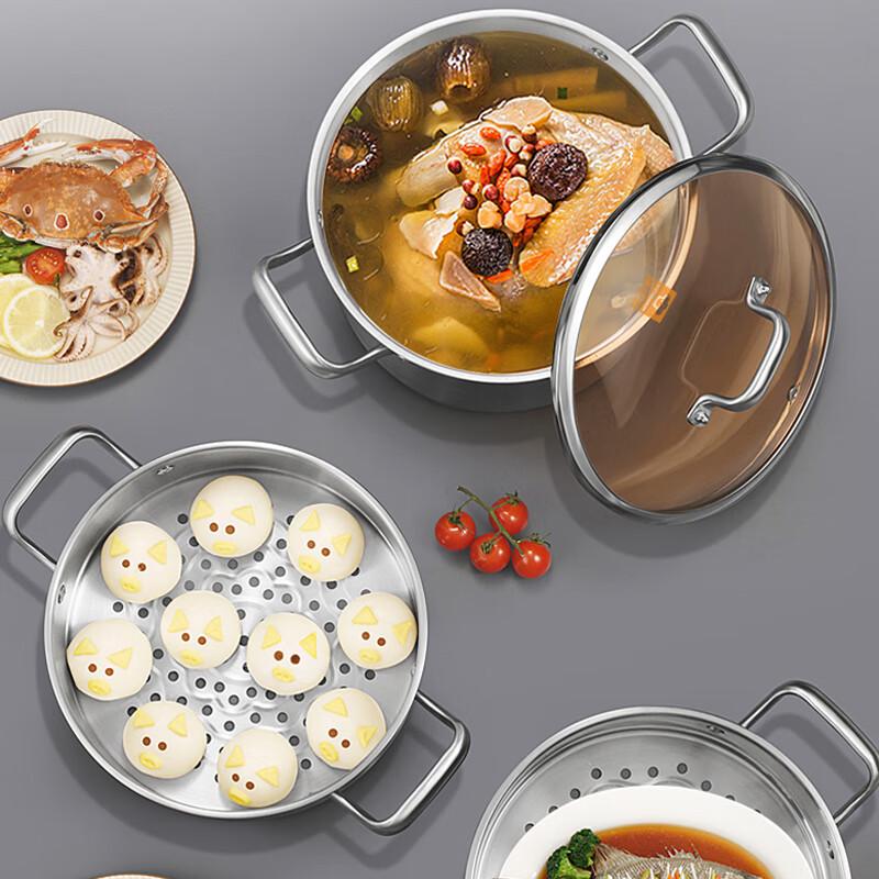 KOBACH Neuer Europäischer Stil 3-lagiger 304 Edelstahl-Dampfgarer