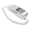 Wall Mountable Basic Corded Telephone Slimline Retro Wall Mounted Landline Telephone with DTMF Support for FSK CID Mini