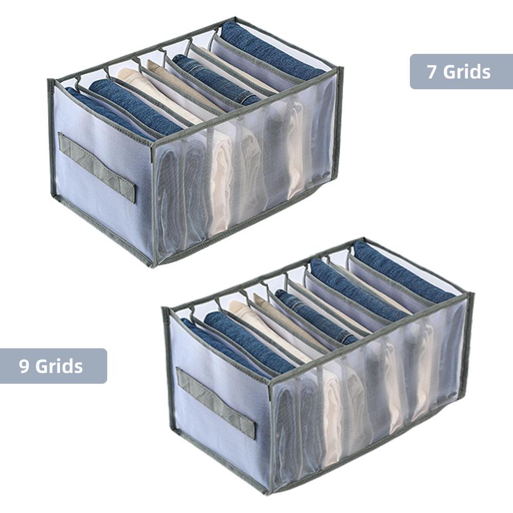 7 Grids/9 Grids Clothes Organizer Closet Organizer Storage Drawer Dividers with Handle Wardrobe
