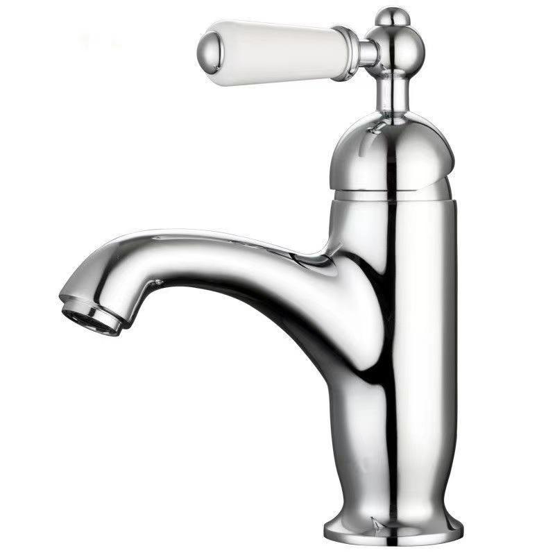 

Antique Bathroom Basin Faucet Single Handle Single Hole Mixer Tap Deck Mounted Europe Style Hot And Cold Tap Sink Faucet