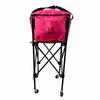 Chariot de Collection de Ballons avec Panier Zippé Stable pour Entraîneurs, Athlètes