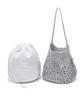 Athe Vanessabruno Silver Metal Knitting Shoulder Bag M Aaba6E811Sv