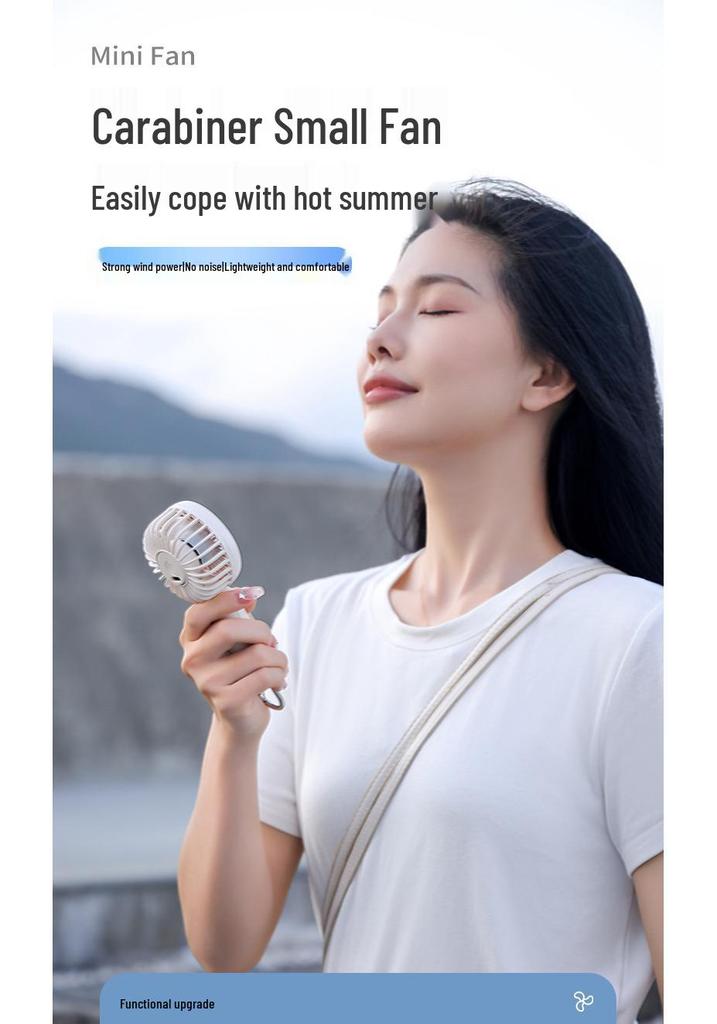 Portable USB Rechargeable Handheld Mini Fan for Students and Hiking