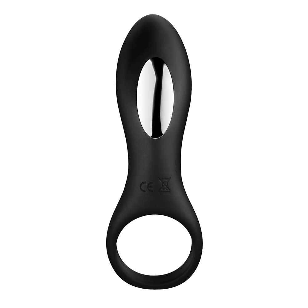 Penis Ring with 10 Clitoris Cock Popular Masturbation Adult Made of Highly Resilient Soft Silent USB Unisex Adult Goods Vibrator, Patterns,