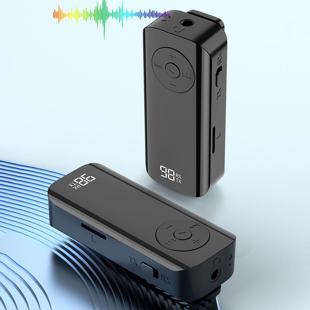 BT 5.3 Jack Audio Receiver 3.5mm Wireless Audio Receiver with LED Battery Display for Speaker/Home Stereo/Wired Headphones