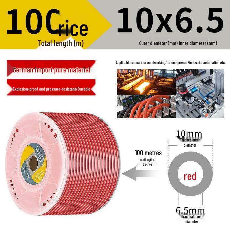 Przezroczysty wysokociśnieniowy wąż powietrzny PU odporny na wybuchy do kompresorów powietrza (Rozmiary: 6/8/10/12/14/16mm)