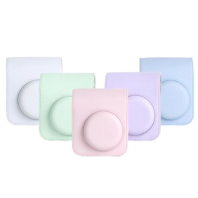 For Instax Mini 12 Camera Case Pu Protective Case Trave Bag With Shoulder Strap