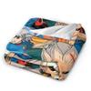 Inazuma Eleven Axel Blaz Gouenji  Super Soft Blanket  Plush Throw Blanket Pattern Couch Chair Flannel Bedspread Sofa Bed Cover