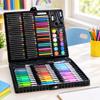 Set d'Arte per Bambini 208 Pezzi Con Cavalletto Integrato Assortimento di Materiali per Colorare per Bambini Disegno Artigianato Attività di Homeschooling