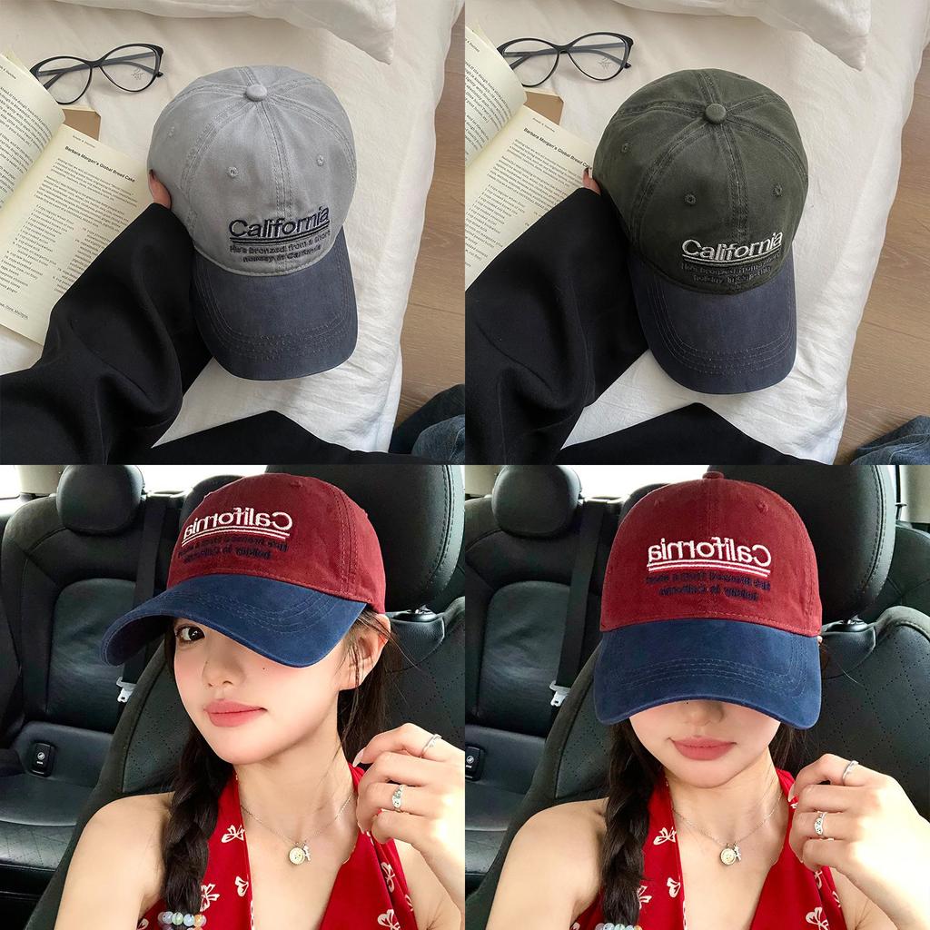 Classic Baseball Cap With Embroidered Letters And Wide Brim For Casual Outdoor Wear
