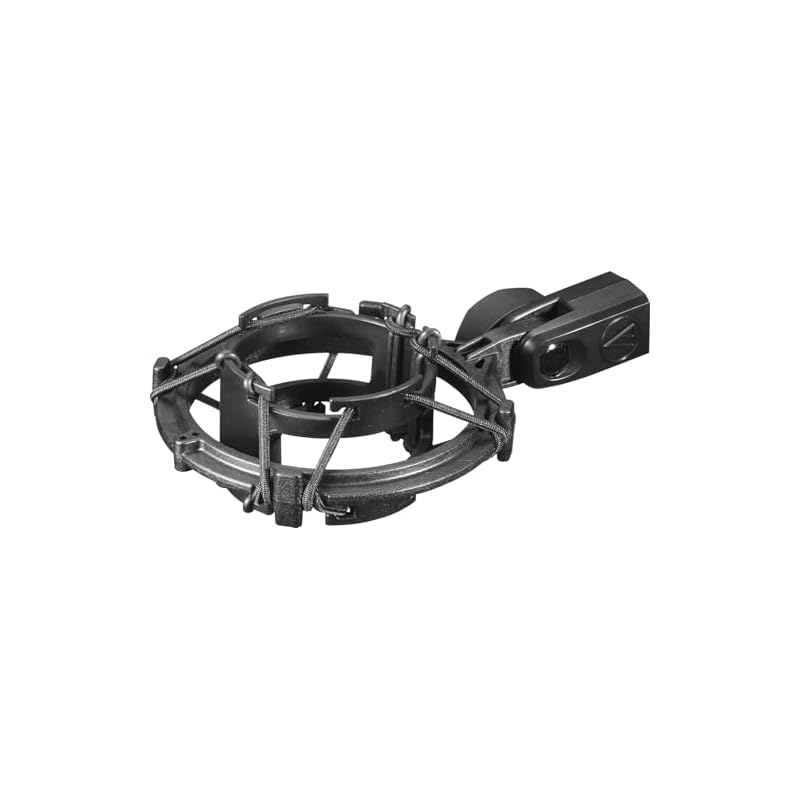 Audio-Technica AT8458a Shock Mount Condenser Microphone. Compatible with: AT2020, AT2020USB+, AT2035, AT2050. [Domestic Genuine Product] Black.