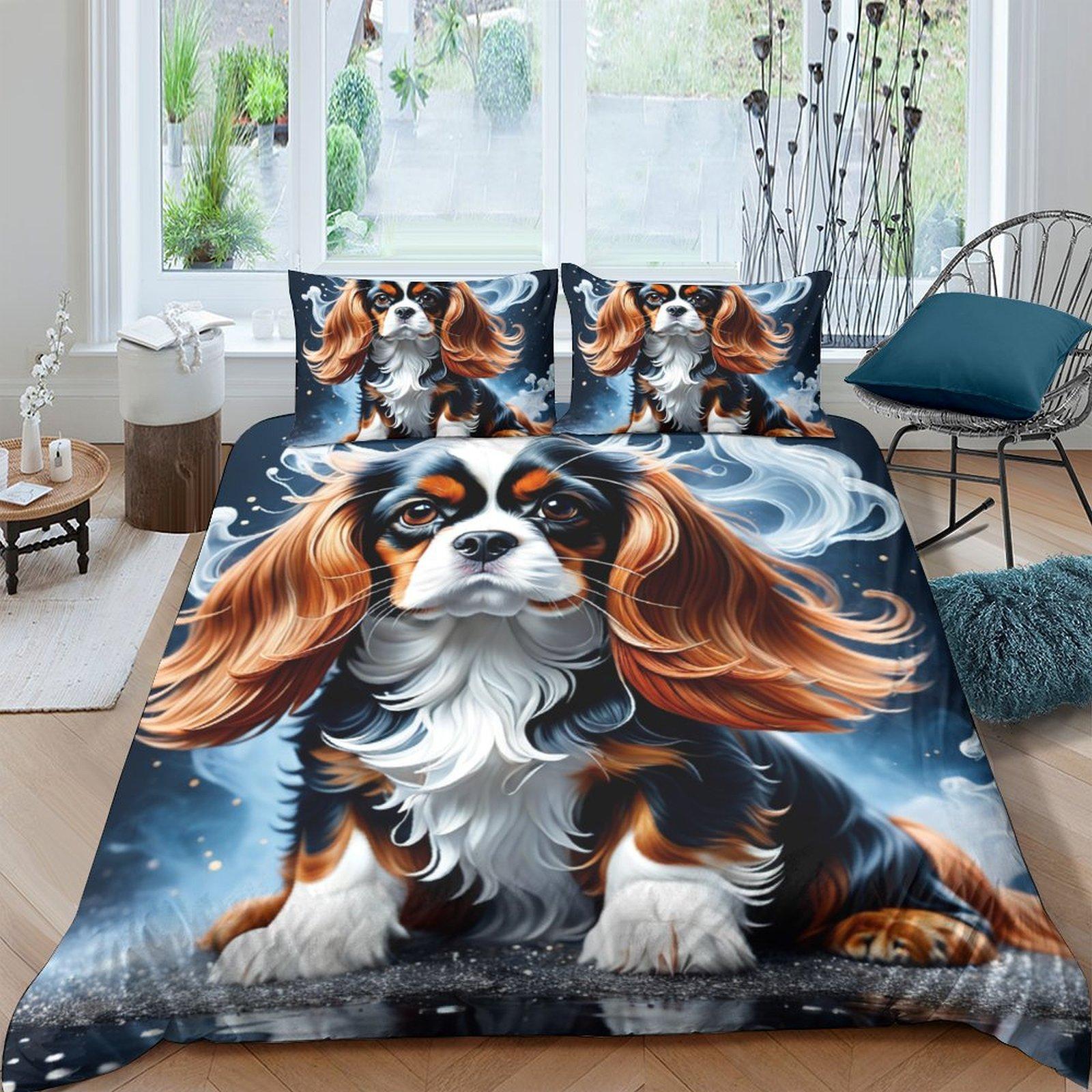Digital Animal Wolf Cat Dog 3D Printed Beding Set Cozy Soft Duvet Cover King Quen Twin Sized Dimensions Birthday Gift Bedrom Decoration 100*200cm Single