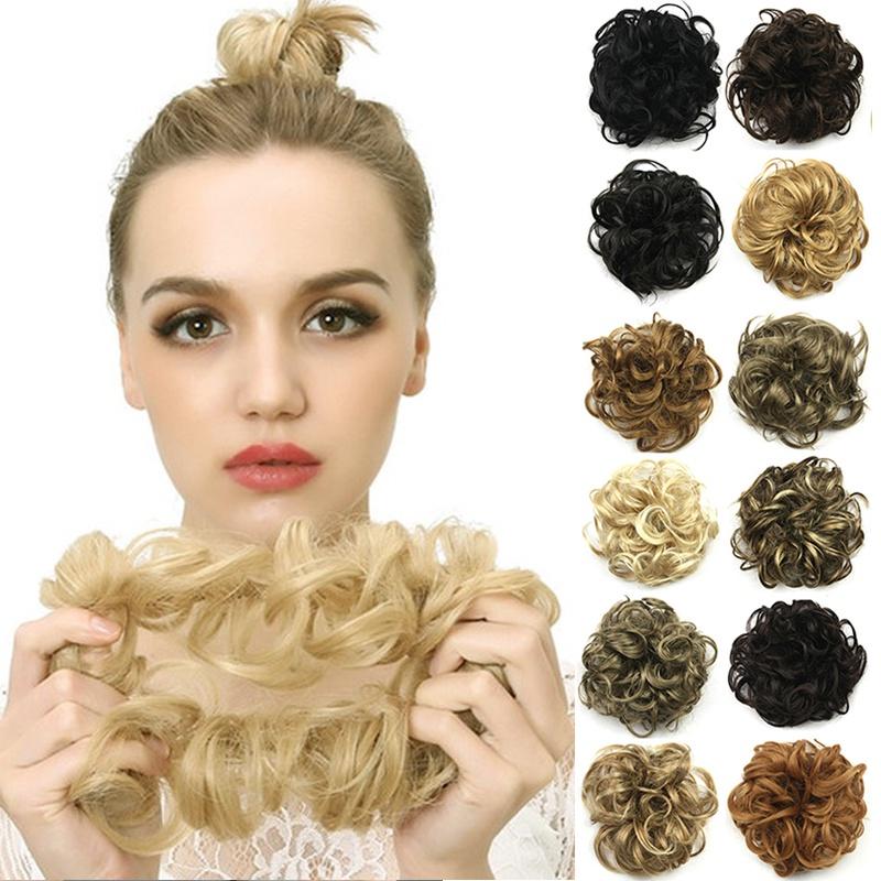 Cheap Hairpiece For Women Elastic Scrunchies Hair Piece Hair Tail Afro Ponytail Accessory
