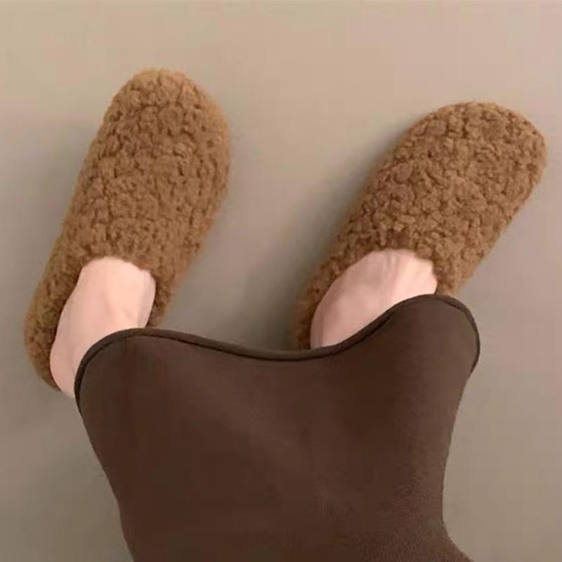 Fashion Fur Women Cotton Slipprs Flats Fashion Slingback Mules Shoes Warm Winter Woman Boots 2025 New Cozy Casual Zapatos De Mujer Botas