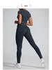 European High-Waist Peach Butt Lift Yoga Pants - Quick Dry, Slimming & Tight Fit for Running & Fitness