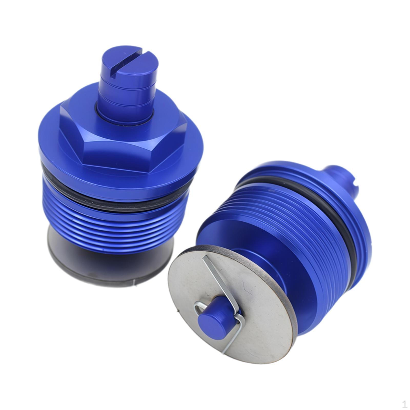 

2 Pieces Front Shock Absorber Screws Impact Resistant Metal Motorcycle Directly Replace for 250 синий