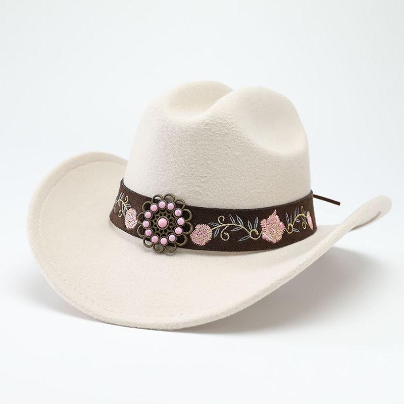 Jazz Hat For Adults With Chain Decor And Wide Brim For Casual Fashion And Outdoor Wear