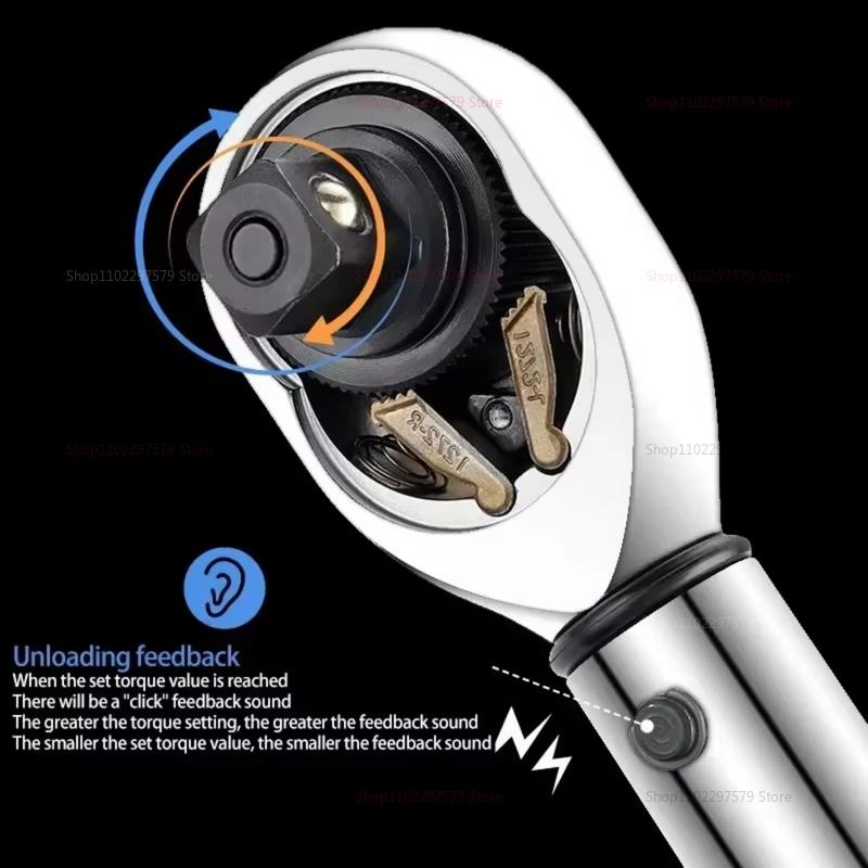 High Precision Torque PresetWrench 2-24Nm Adjustable 1/4Inch RatchetQuick Release Handtool for Automotive Repair and DIYProjects