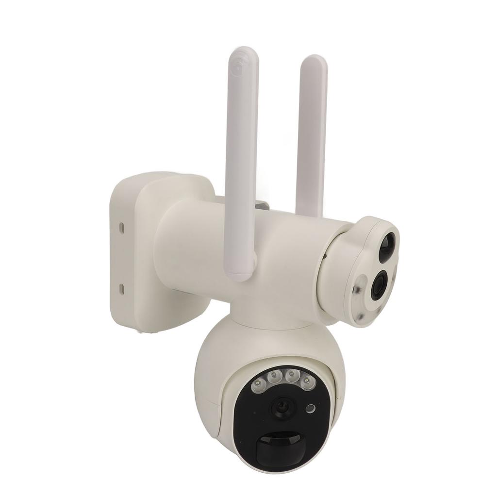 Solar Panel Camera 6MP Dual Lens WiFi Connection Waterproof HD Night Vision Wireless Security