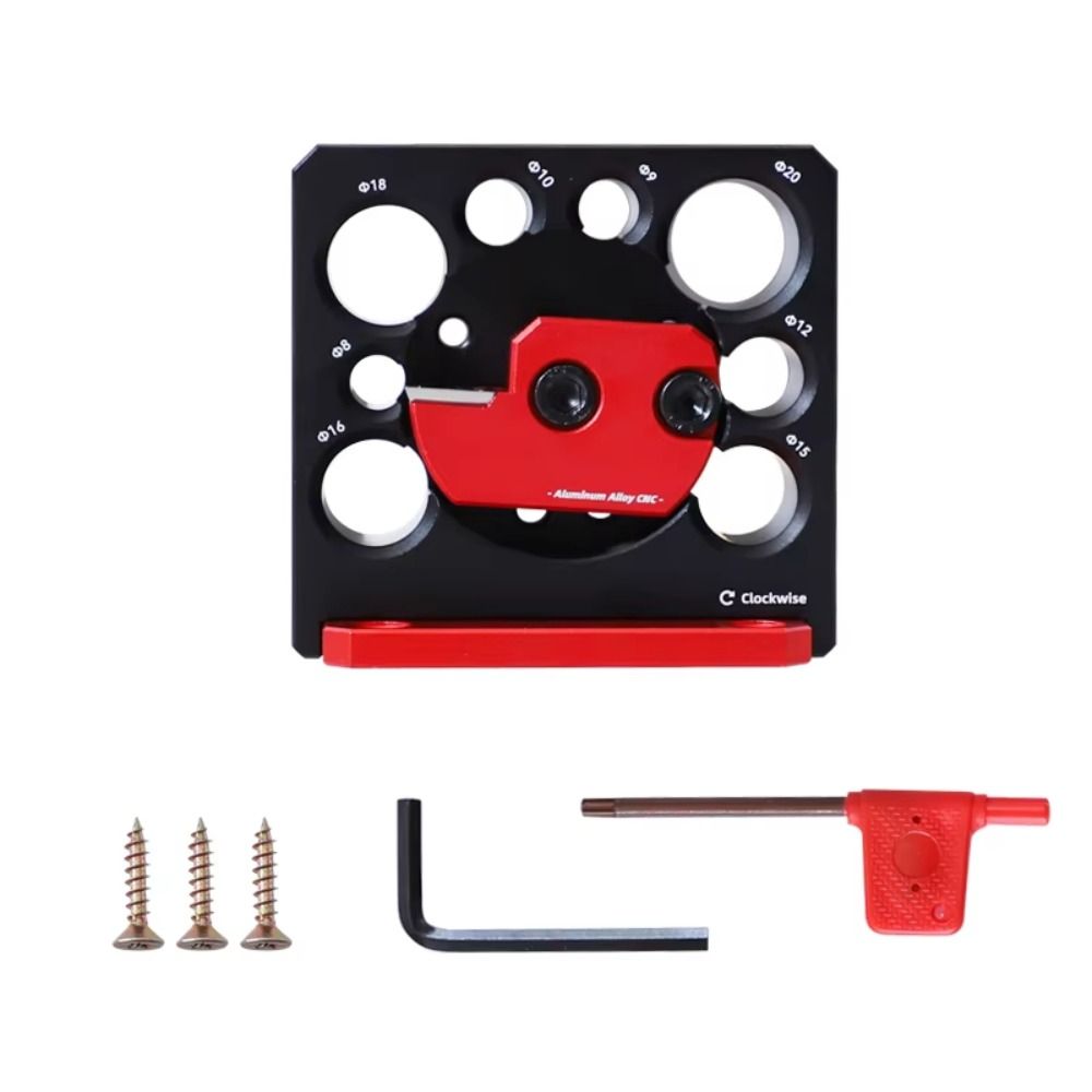 8 Holes Dowel Cutter Plate Adjustable Electric Drill Milling Dowel Dowel Maker Jig  Round Rod
