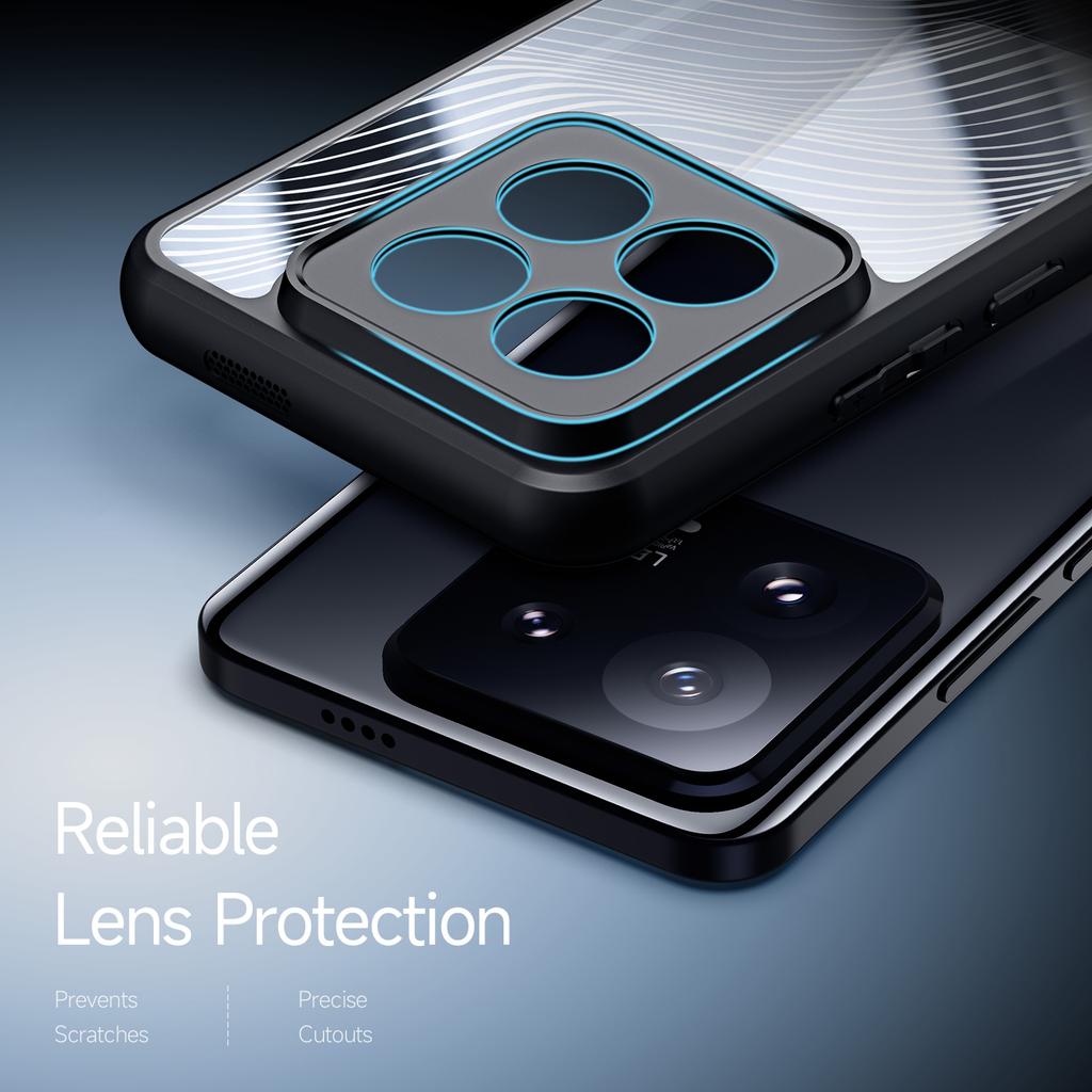 DUX DUCIS Aimo Series Anti-Scratch Shell for Xiaomi 14 Pro,TPU+PC Case Phone Cover (REACH Certification)