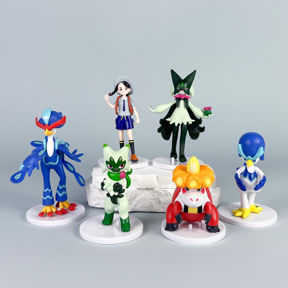 Character Pokmon Figure Model Set With Assembly For Gift Display And Anime Fans