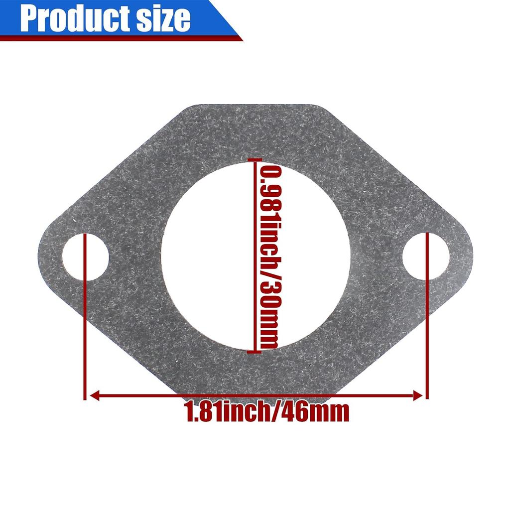 Carburetor Gasket Compatible with Kawasaki FE290 FE350 Engine Golf Cart Gas Club Car Carb DS & Precedent Turf Carryall Pack of 6