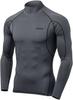 Tesla High Neck Compression Wear UV Long Sleeve Sports Compression Sports Base TM JPB Men's [Stretchable, Protection, Sweat-Wicking, Quick-Drying]