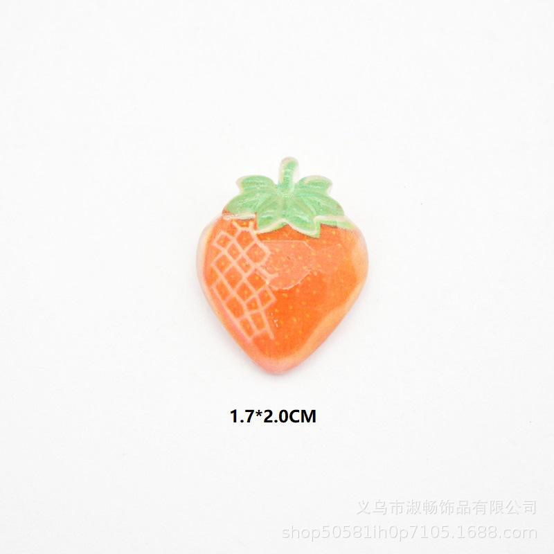 Colorful Crystal Faceted Fruit Pendant Diy Projects Cartoon Plastic Material