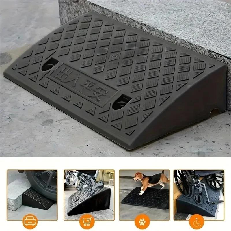 Durable Portable Threshold Ramp 3–10cm Height, Anti-Slip Surface for Car, Motorcycle, Wheelchair, Pets, Doorstep, Curb Access