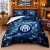 Printed 3Pcs Bedding Set Borussia Dortmund Pattern Bed Sheet Pillowcase For Bedroom Decor