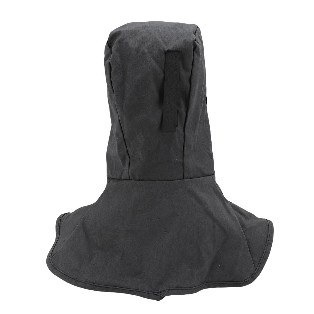 Welding Hood Flame Retardant Cotton Welding Cover with Neck Shoulder Drape Full Head Neck Protection for Men Women Gray