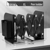 Retractable Bookend with Pen Holder - Foldable Desktop Bookshelf and Divider