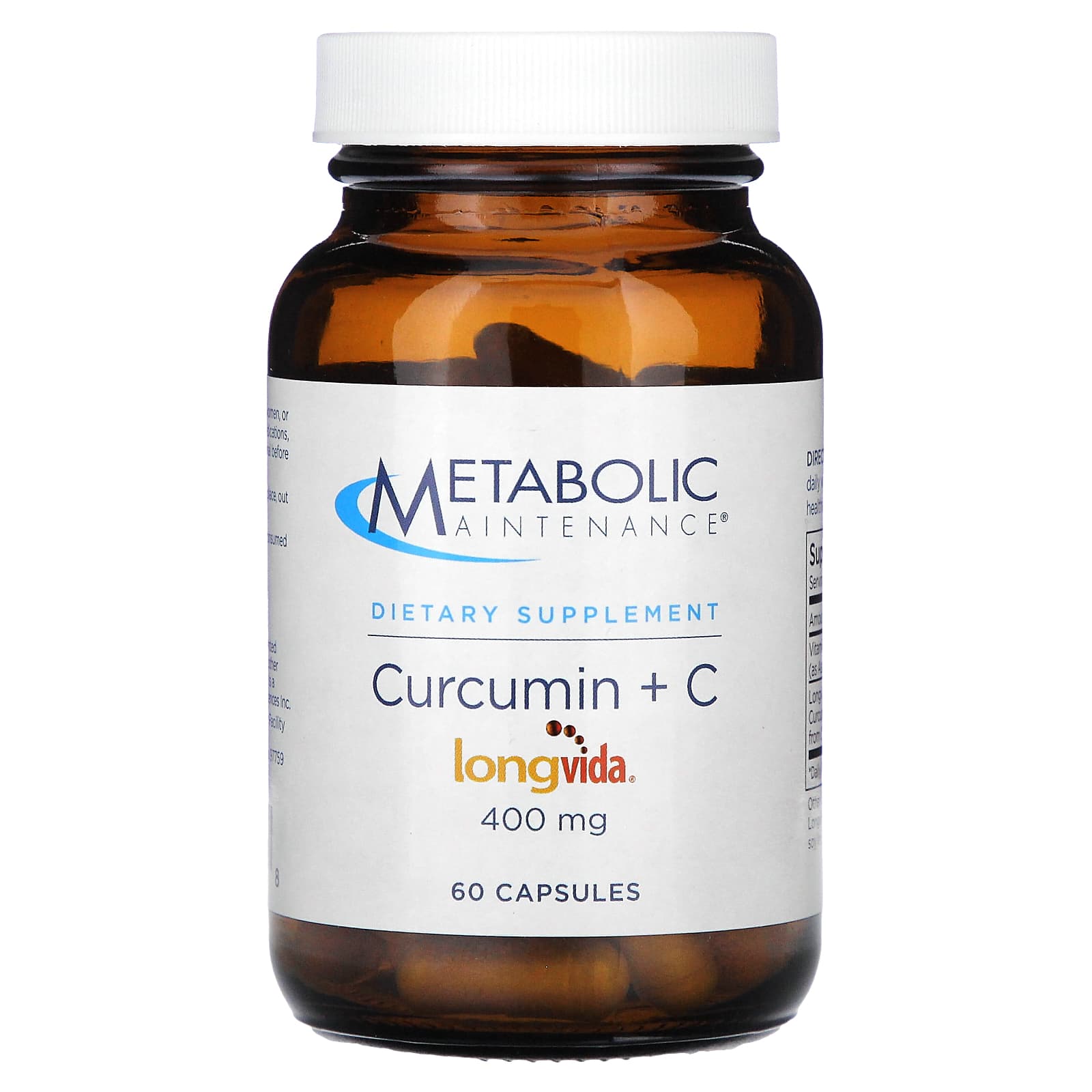 

Curcumin + C, 400Mg, 60 Capsules
