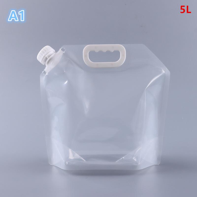 

5L Folding Beer Bag Transparent Beer Packaging Suction Nozzle Bag Takeaway Beer Bag Hand-Held Valve Mouth Water Storage Bag