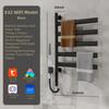 WiFi Intelligent Constant Temperature Drying Towel Bar Stainless Steel Towel Rotating Storage Rack Bathroom Electric Towel Rack