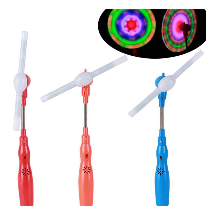 Windmills Flashing Light Up Led Music Spinning Glows Toys Kids Gift Party