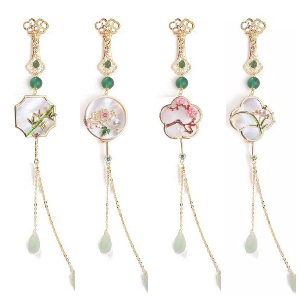 Electroplating Women Hanfu Ornament Zinc Zinc Alloy Lapel Brooch Chinese Style Brooch Hanfu Accessories