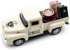 Alloy Vintage Coffee Truck Mini Casting Farmhouse Decor with Bean Bag Non Electric Desktop Accessory for Coffee Bar Display