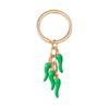 Fun Mini Chili Keyring Stylish Decorative Zinc Alloy Keychain Hanging Ornament For Keys Purses Gift