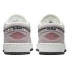 Air Jordan 1 Low SE GS Floral Çocuk Spor Ayakkabı Mor Platin-Mor Antrasit FJ3445-001