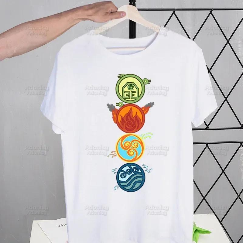 Appa YIP YIP Avatar Kreslené Tričko Pánské Retro Poslední Vládce Vzduchu Vrcholy Trička Harajuku Tričko Streetwear Hip Hop Pánská Trička