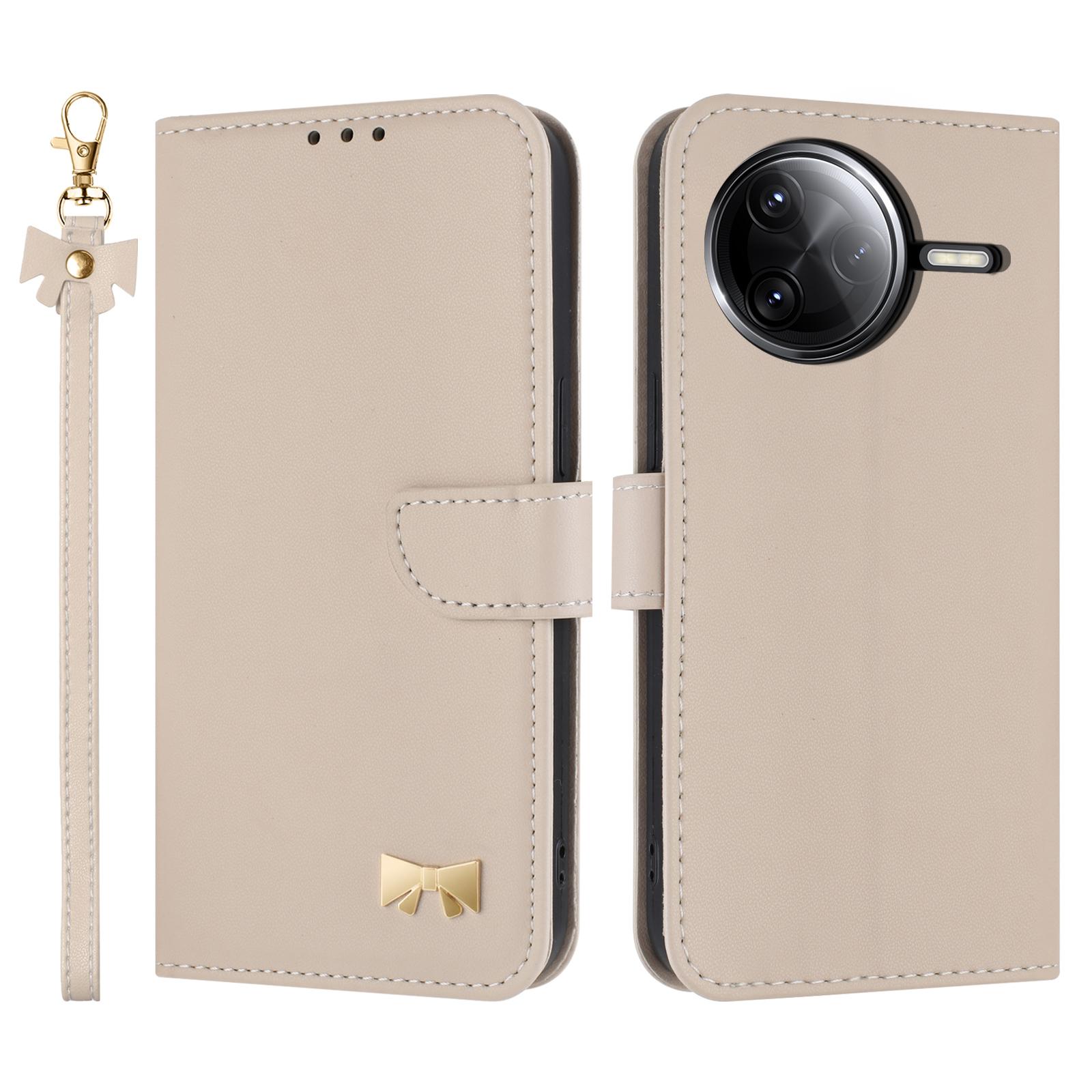 

Phone Case For Xiaomi Redmi K80 5G/K80 Pro 5G/Poco F7 Pro 5G/F7 Ultra 5G , Bowknot Decor Wallet Leather Cover with Wrist Strap E