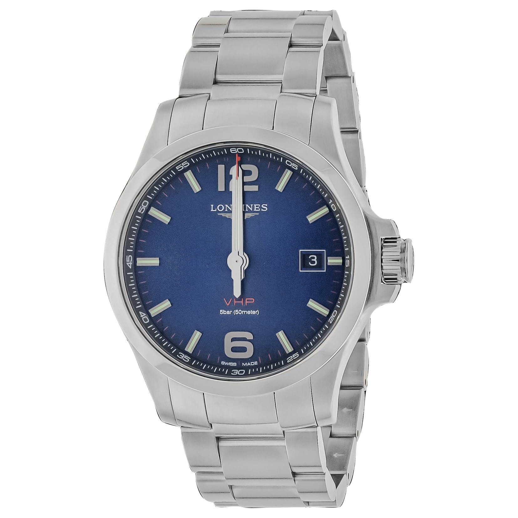 

Casual watch Conquest P Silver [Longines] V. H. L3.726.4.96.6 Men s [item] синій