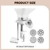 Manual Pet Food Kibble Machine Clip on Multifunctional Mill 4mm/5mm/6mm/7mm Plates for Dogs