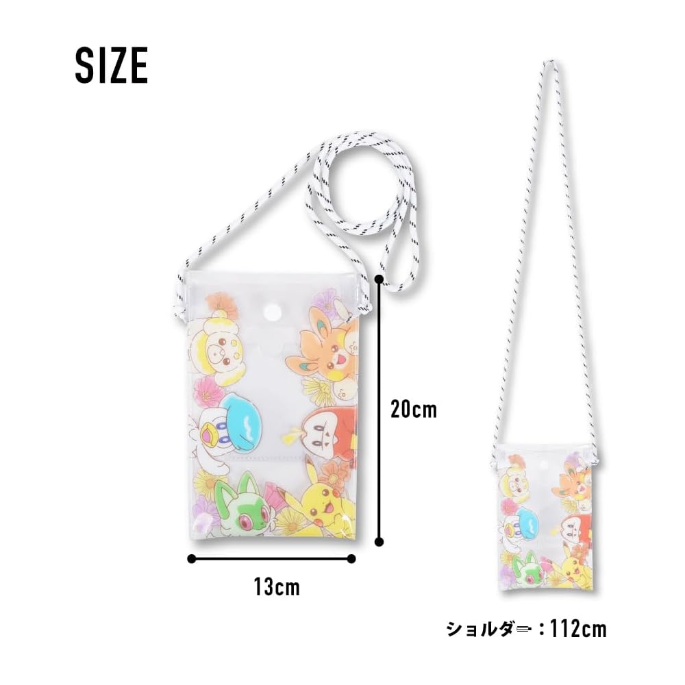 Pokemon Flower PVC Shoulder Pouch Stylish Design Lightweight Travel Accessory