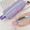 New Solid Color Pen Bag Large Capacity with Handle Pencil Case Soft Gift Stationery Bag Students Supplies