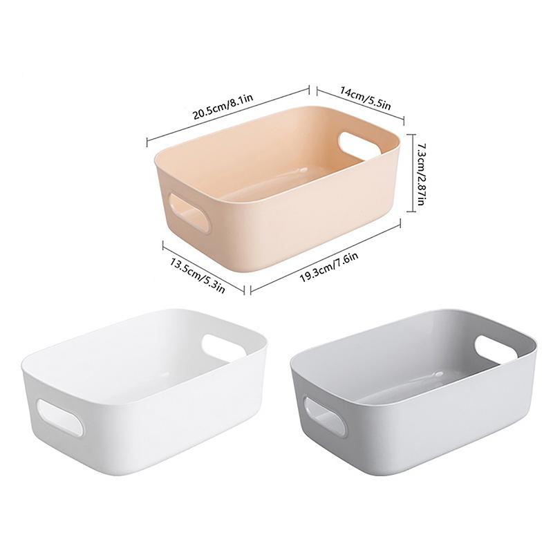 Desktop Storage Box Sundry Storage Student Snack Plastic Cosmetic Storage Box Household Kitchen Sorting Box Makeup Box