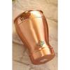 Pure Copper Glass with Half Lecquer Hammered Design, Water Drinkware & Health Benefit, Hotel Restaurant, Volume:- 400 ML,